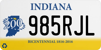 IN license plate 985RJL
