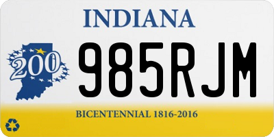 IN license plate 985RJM