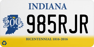 IN license plate 985RJR