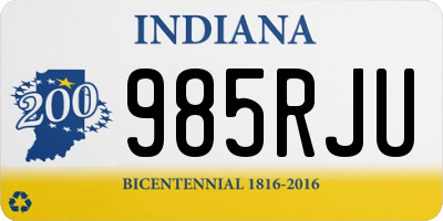 IN license plate 985RJU