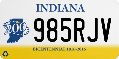 IN license plate 985RJV