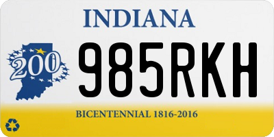 IN license plate 985RKH