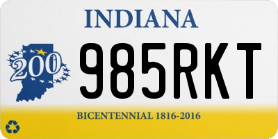 IN license plate 985RKT