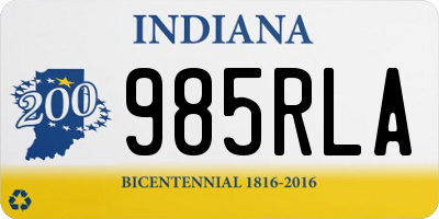 IN license plate 985RLA