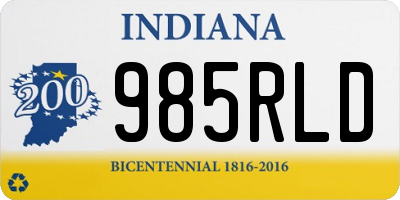 IN license plate 985RLD