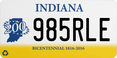 IN license plate 985RLE