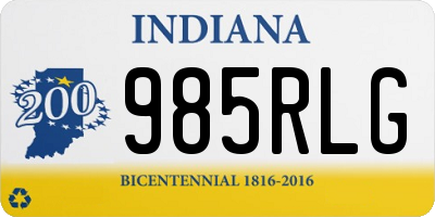 IN license plate 985RLG