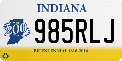 IN license plate 985RLJ