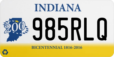 IN license plate 985RLQ