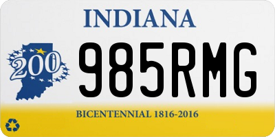 IN license plate 985RMG