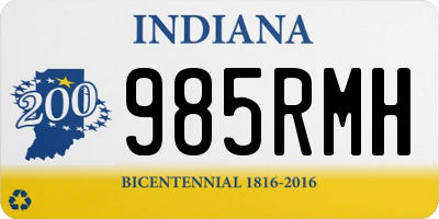 IN license plate 985RMH