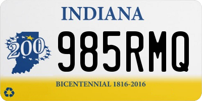 IN license plate 985RMQ