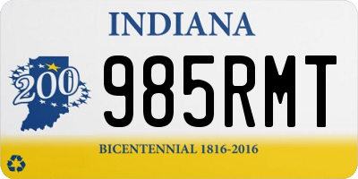 IN license plate 985RMT