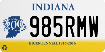 IN license plate 985RMW