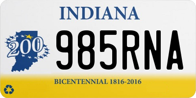 IN license plate 985RNA