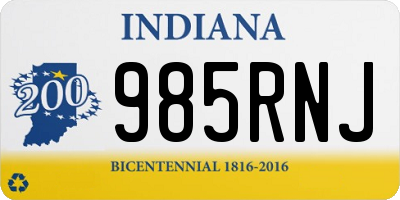 IN license plate 985RNJ