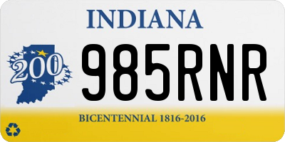 IN license plate 985RNR