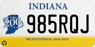 IN license plate 985RQJ