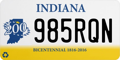 IN license plate 985RQN