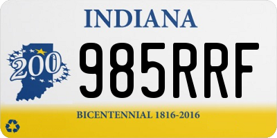 IN license plate 985RRF