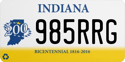 IN license plate 985RRG