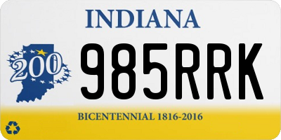 IN license plate 985RRK