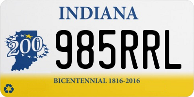 IN license plate 985RRL