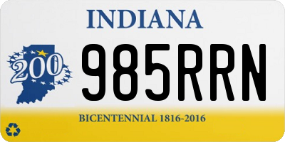 IN license plate 985RRN