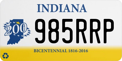 IN license plate 985RRP