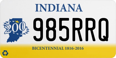 IN license plate 985RRQ