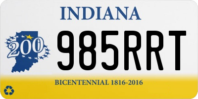 IN license plate 985RRT