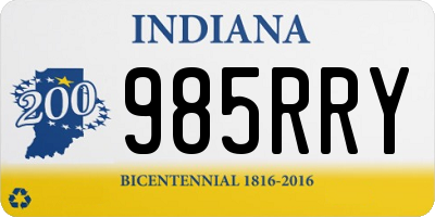 IN license plate 985RRY