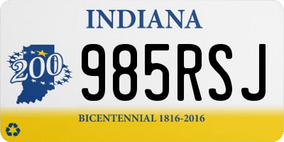 IN license plate 985RSJ