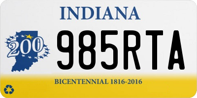 IN license plate 985RTA