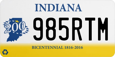 IN license plate 985RTM