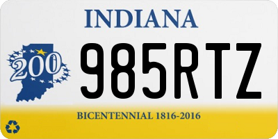 IN license plate 985RTZ