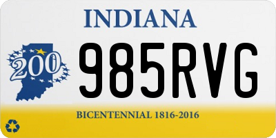 IN license plate 985RVG