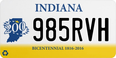 IN license plate 985RVH