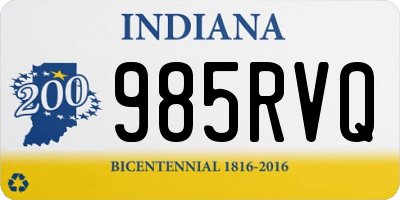 IN license plate 985RVQ