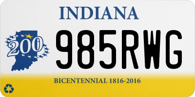 IN license plate 985RWG