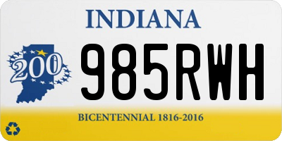 IN license plate 985RWH