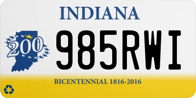 IN license plate 985RWI