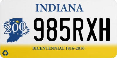 IN license plate 985RXH