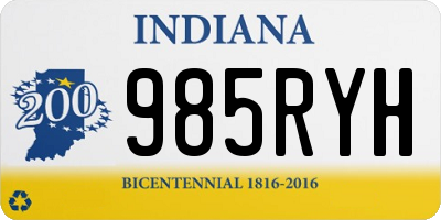 IN license plate 985RYH