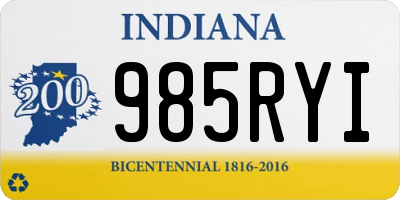 IN license plate 985RYI