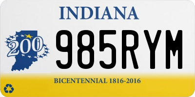 IN license plate 985RYM