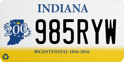 IN license plate 985RYW