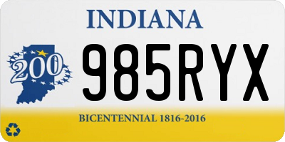 IN license plate 985RYX