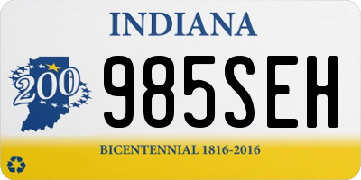 IN license plate 985SEH