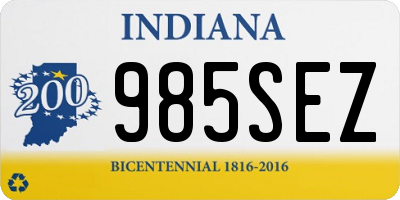 IN license plate 985SEZ